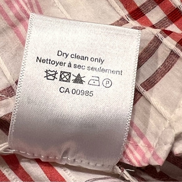 Veronica Beard Isabel Button Back Plaid Top Sz-8 - Picture 13 of 13